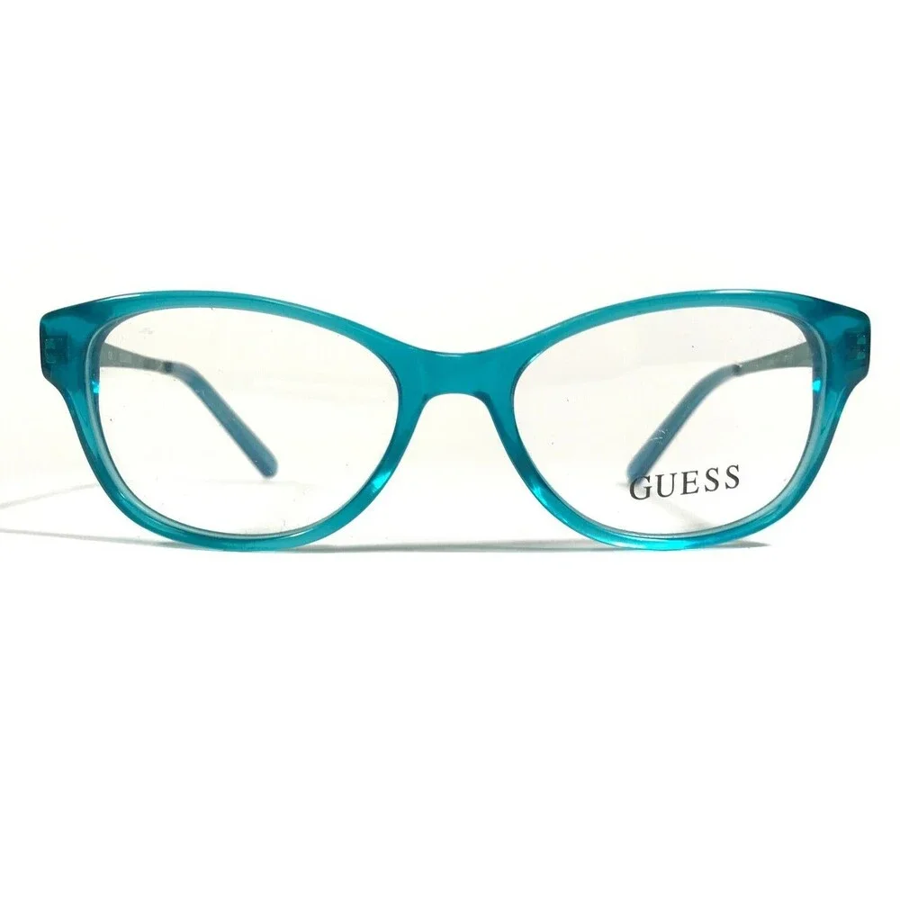 Guess Eyeglasses Frames GU9135 089 Clear Blue Cat Eye Full Rim 48-15-130